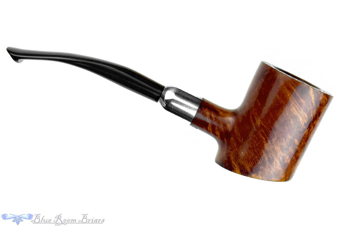 Blue Room Briars is proud to present this Chacom Army 154 Bent Poker with Silver and Military Mount Estate Pipe