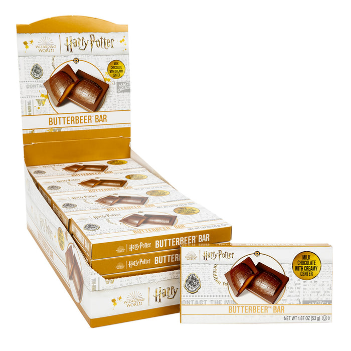 Jelly Belly Harry Potter Butterbeer Milk Chocolate Bar - 24 Count
