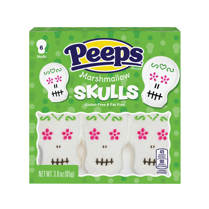 Peeps Skulls Marshmallow Candy Tray - 12 Count