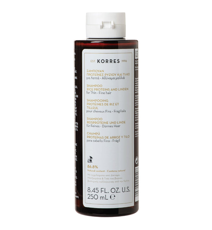 Rice Proteins + Linden Shampoo Hair Korres