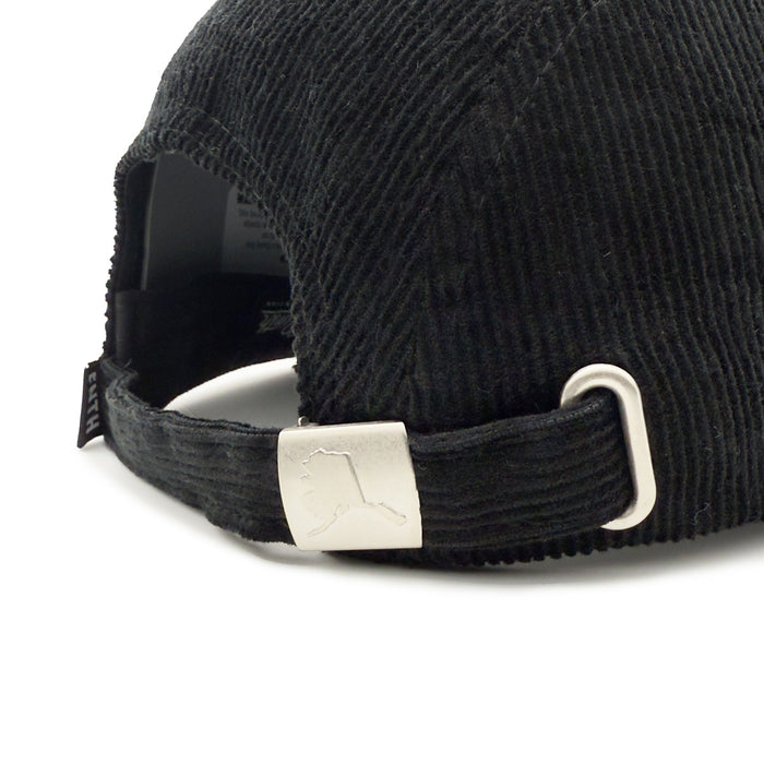 The Outsiders Black Corduroy 5 Panel Camper Hat