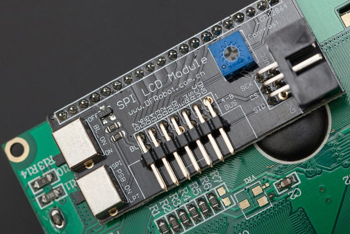 3-wire Serial LCD Module (Arduino Compatible) by DFRobot - The Pi Hut