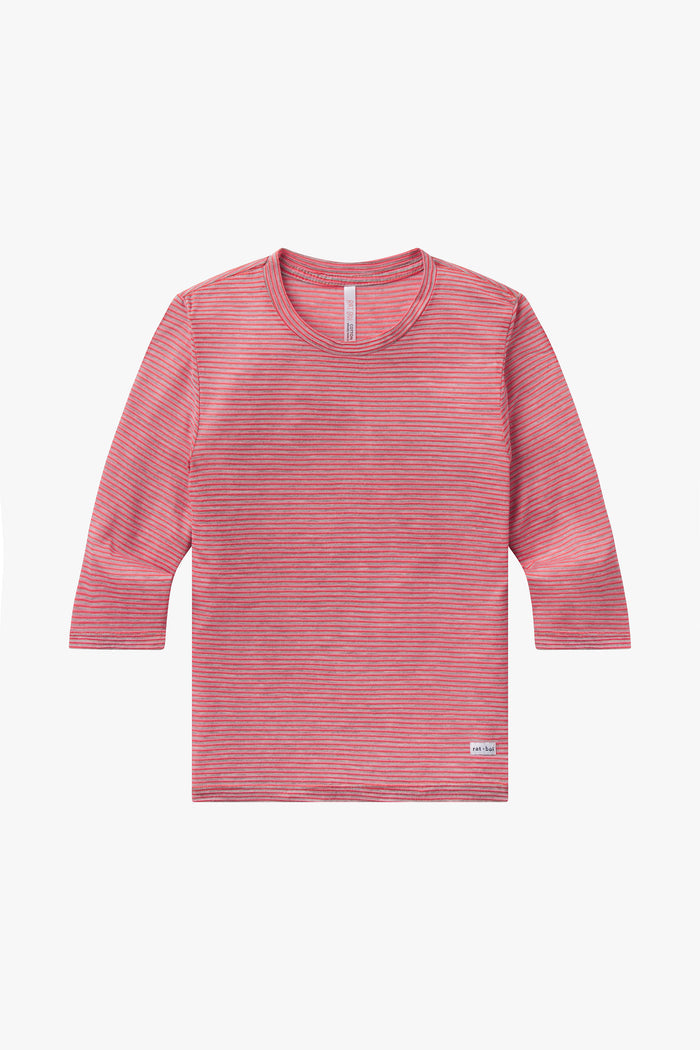3/4 SLEEVE TOP IN LYCHEE
