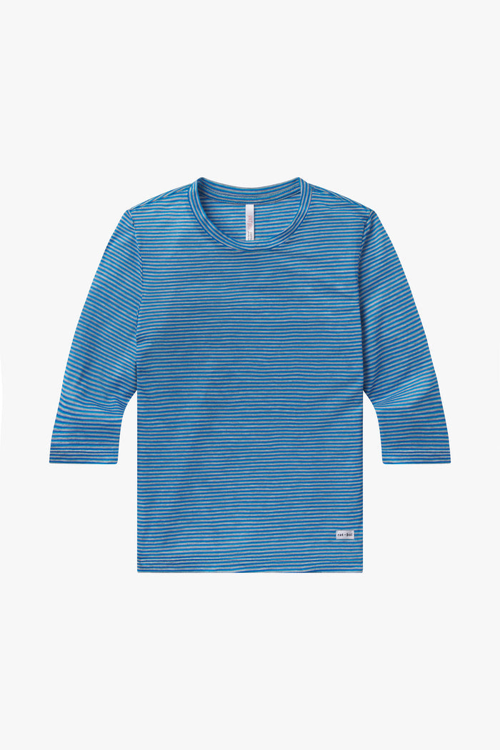 3/4 SLEEVE TOP IN RASPBERRY