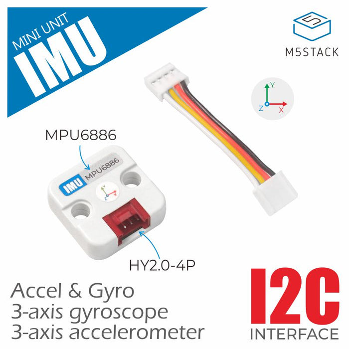 6-Axis IMU Unit(MPU6886) - m5stack-store