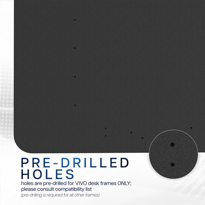 83 x 30 inch durable desk tabletop workstation with wide 3-panel surface space.