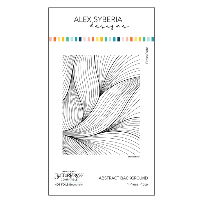 Abstract Background Press+Hot Foil Plate