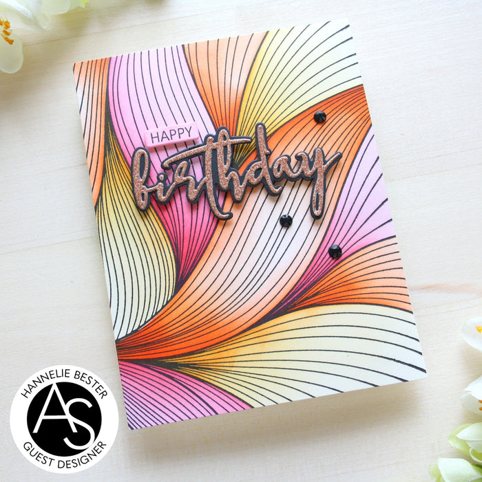 Abstract Floral Background Press Plate – Alex Syberia Designs, BetterPress System compatible, die-cutting, cardmaking supplies