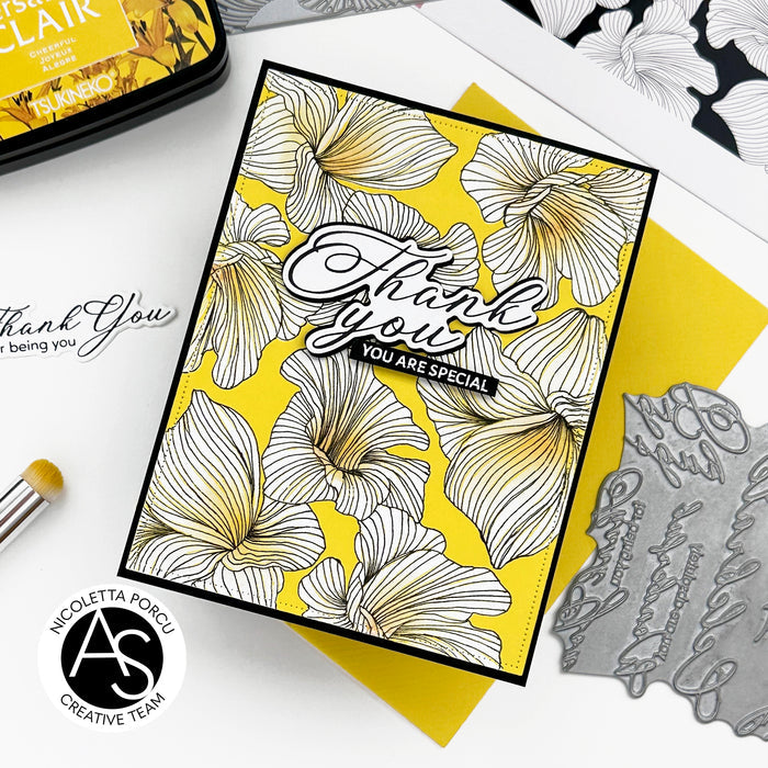 Abstract Floral Background Press Plate