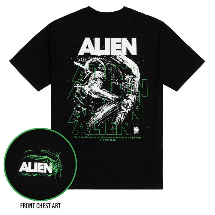 RSVLTS Alien Crewneck T-shirt Alien "Outer Space Nightmare" – Crewneck Tee Alien "Outer Space Nightmare" – Crewneck Tee