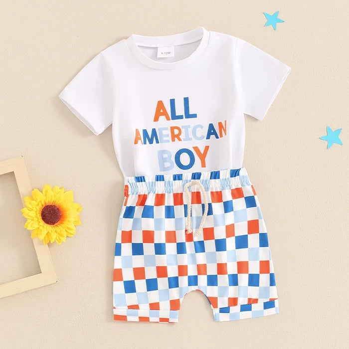 ALL AMERICAN BOY Checkered Outfit