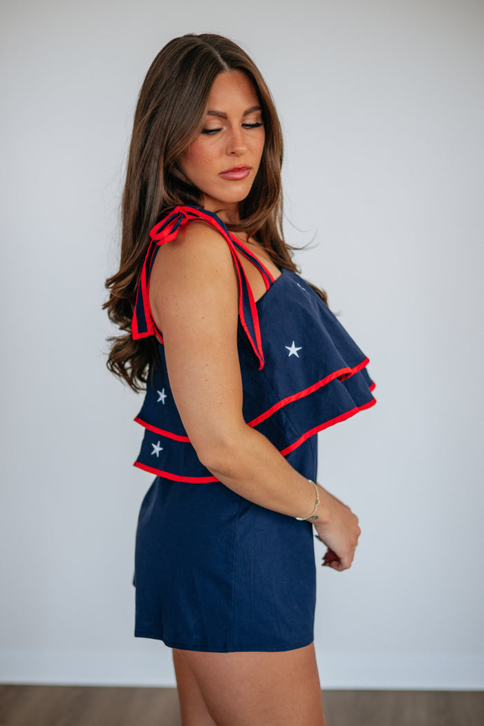 America the Beautiful Romper