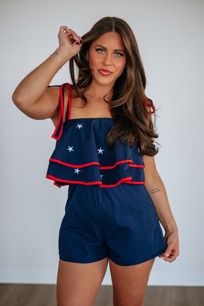 America the Beautiful Romper