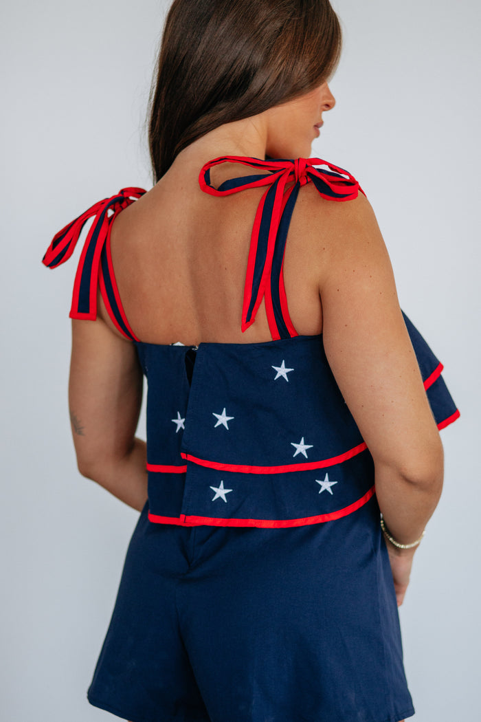 America the Beautiful Romper