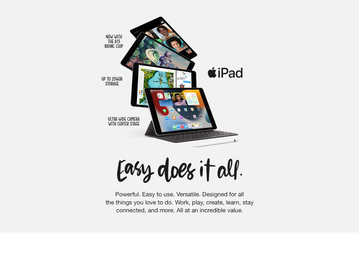 Apple iPad 9th Generation 10.2" 64GB Wi-Fi Tablet | Refurbished