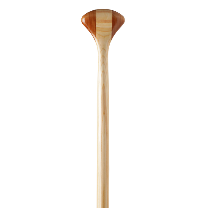 Arrow wooden canoe paddle grip from the front