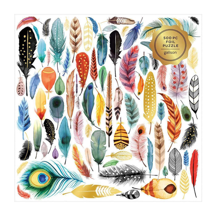 Arrows & Feathers 500 Piece Foil Puzzle Foil Puzzles Galison