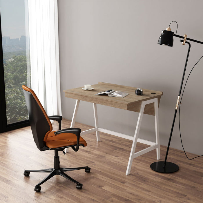 ASPECT Desk Oak by Workzone™ -Home Living Store - -