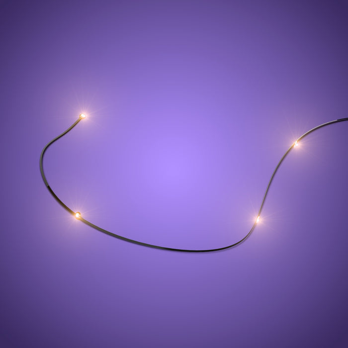 Astro Light String Flicker Effect 4 LEDs - Warm White 30cm (2 Pack)