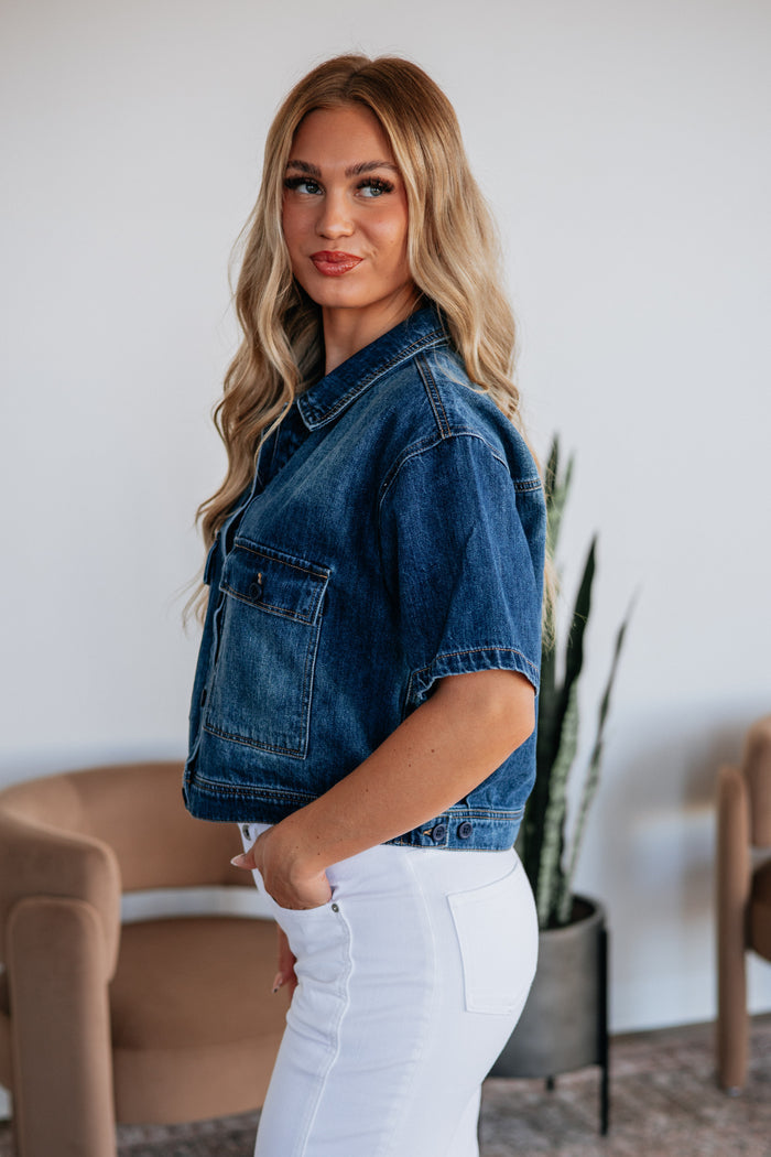 Audley Risen Denim Top