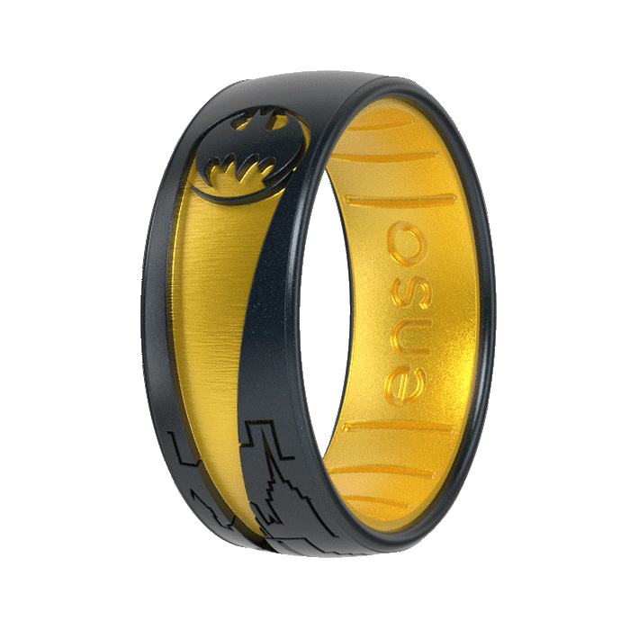 Batman Signal - Black Pearl/Yellow Topaz