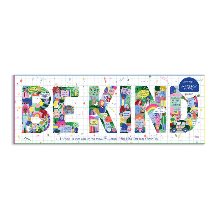 Be Kind Panoramic Puzzle Panoramic Puzzles Galison
