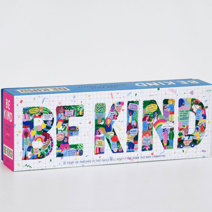 Be Kind 1000 Piece Panoramic Jigsaw Puzzle 1000 Piece Puzzles Sarah Walsh