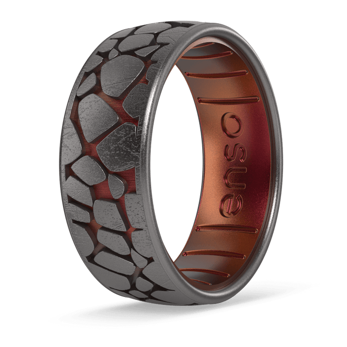 Etched Natural Forces Silicone Ring - Bedrock