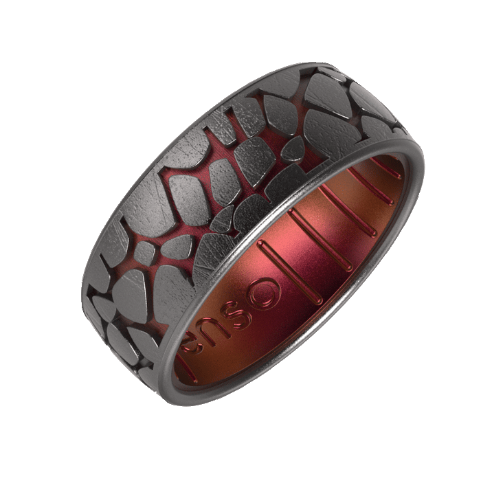 Etched Natural Forces Silicone Ring - Bedrock