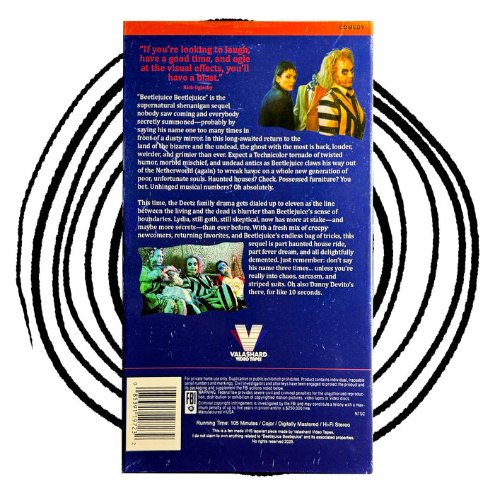 BEETLEJUICE BEETLEJUICE VHS