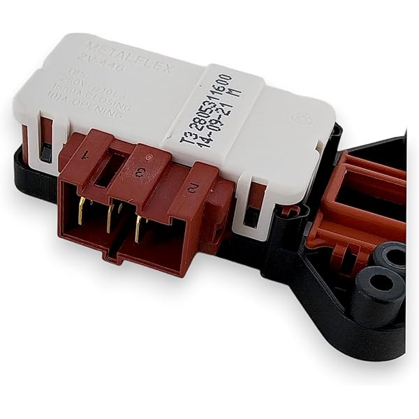 Beko Washing Machine Door Lock Interlock switch WMA510 | WMA1510 | WMA1512 | WMB10W Door Lock Beko Interlock Metalflex ZV446-M8 | Compatible ZV446