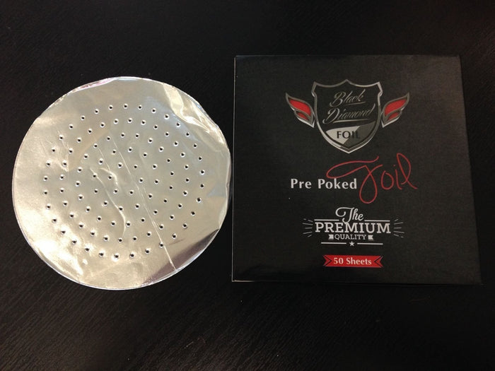 Black Diamond Pre-Poked Hookah Foil (Wholesale)
