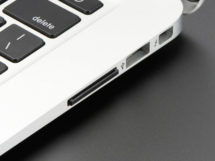 Black Shortening microSD adapter for Raspberry Pi & Macbooks [Discontinued] by The Pi Hut - The Pi Hut