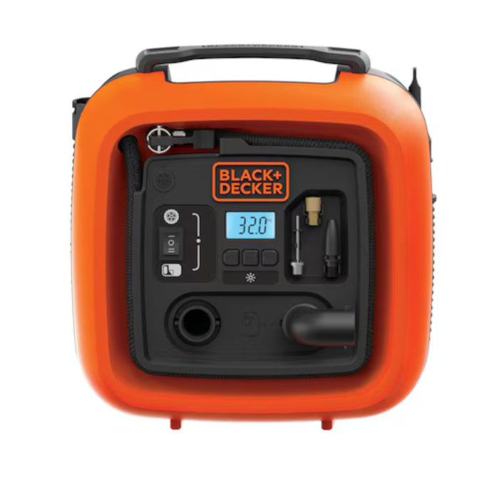BLACK+DECKER BDINF12C 12V DC Multi-Purpose Inflator - Factory serviced with Black+Decker Warranty