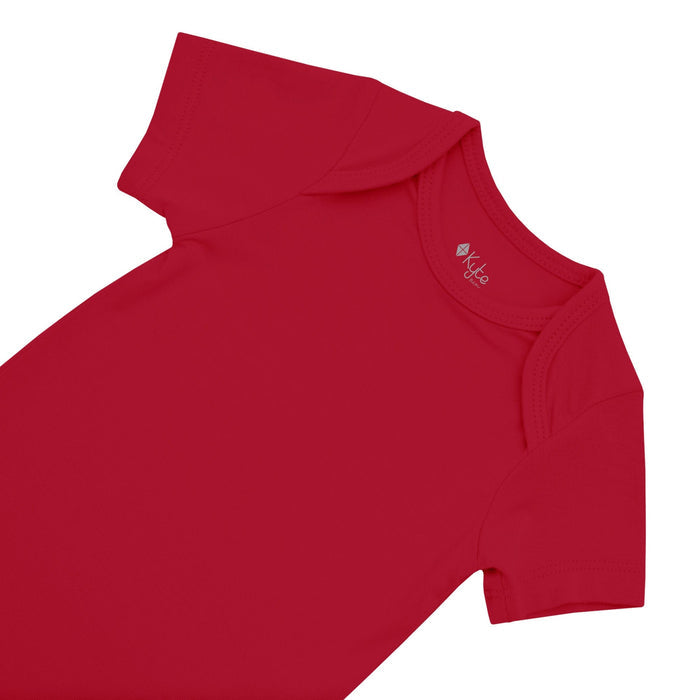 Kyte Baby bamboo Bodysuit in Cardinal red