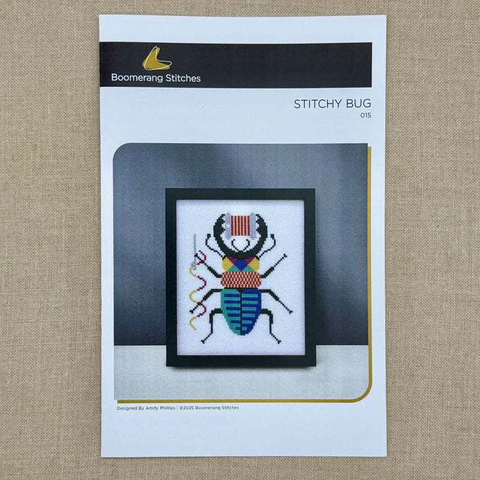 Boomerang Stitches - Stitchy Bug - Cross Stitch Chart and/or Roxy Floss Co Threads