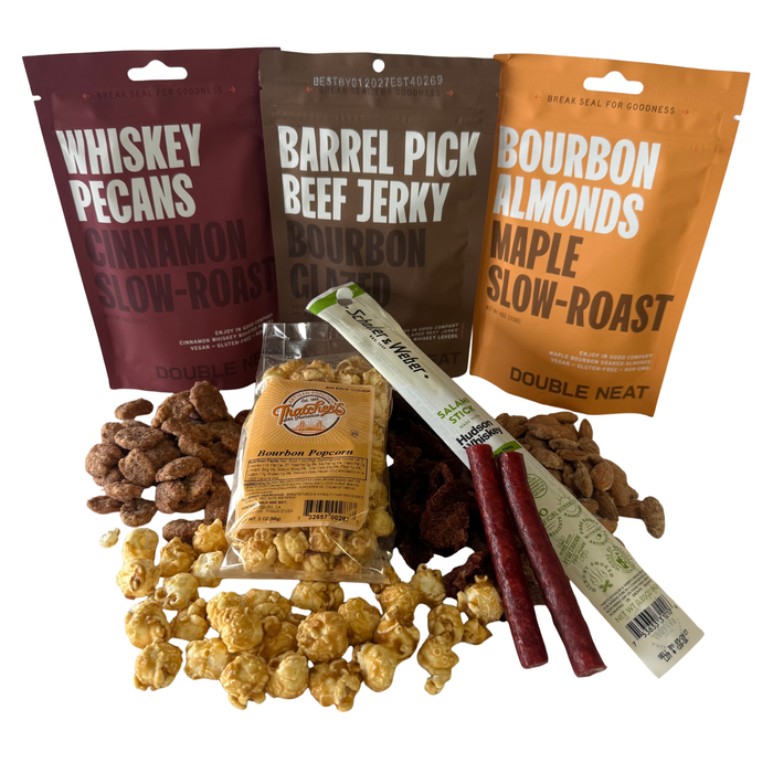Bourbon Jerky, Pecans, Salami, Popcorn, and More