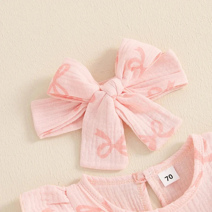 BOWTIE Ruffle Muslin Jumpsuit