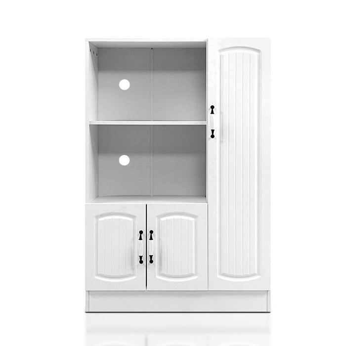 Buffet Sideboard Cabinet Storage Cupboard Doors White Kitchen Hallway -Home Living Store - -