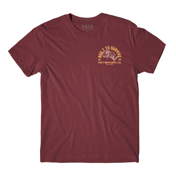 Built To Survive Maroon T-Shirt