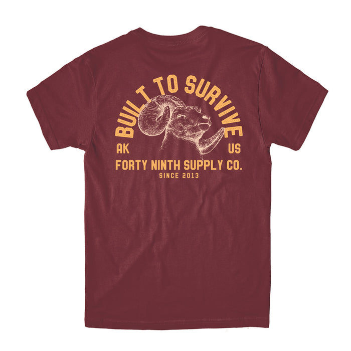 Built To Survive Maroon T-Shirt