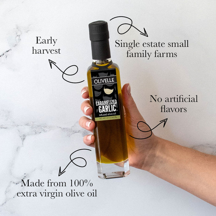 Caramelized Garlic Infused Olive Oil Info