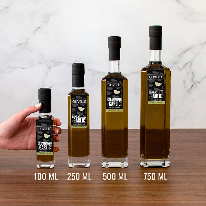 Caramelized Garlic Infused Olive Oil Bottle Size