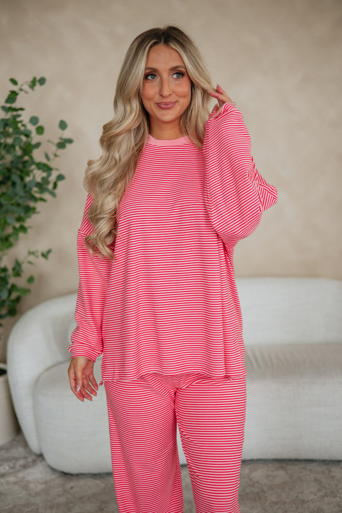 Cayla Striped Top - Bubblegum Mix
