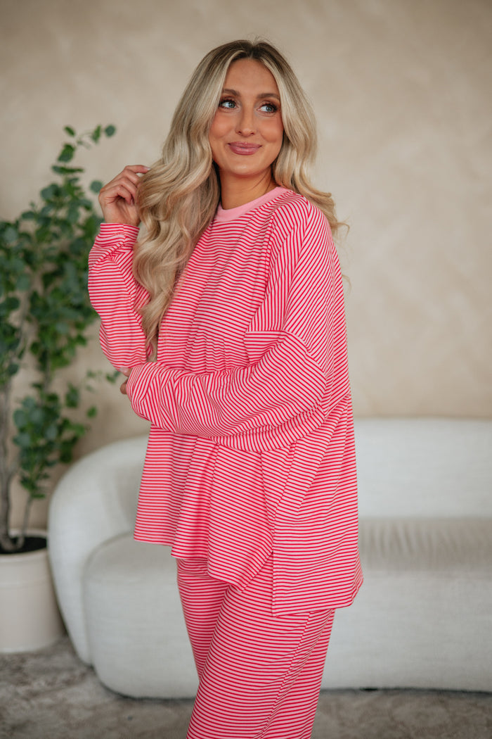 Cayla Striped Top - Bubblegum Mix