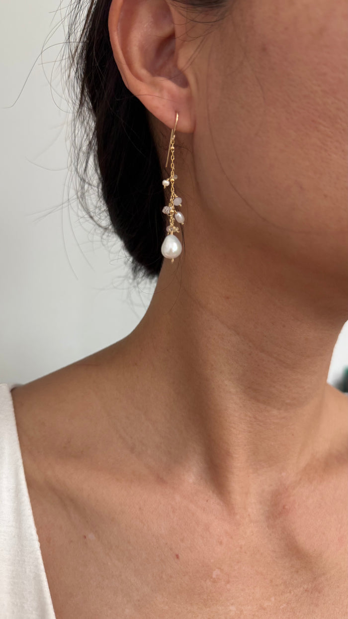 CELESTIAL earrings - Freshwater pearl
