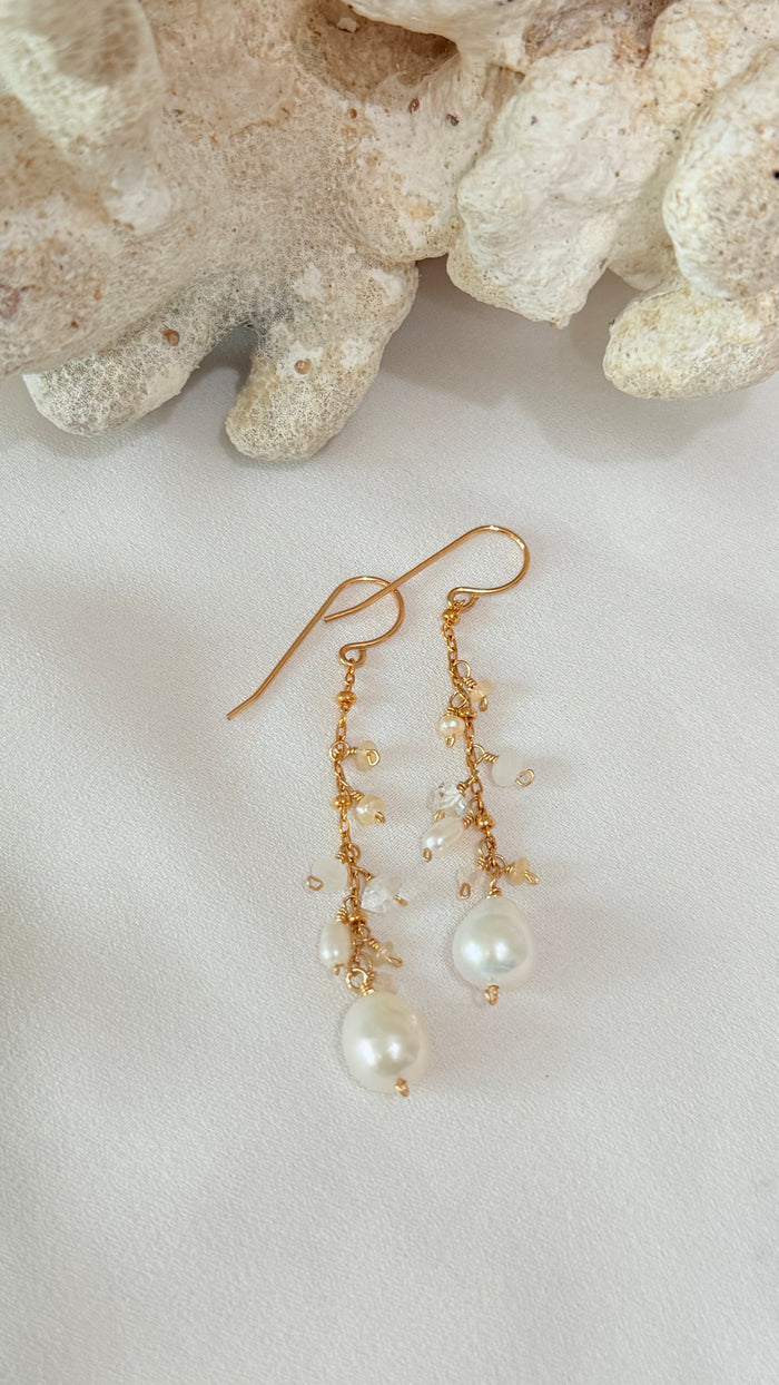 CELESTIAL earrings - Freshwater pearl