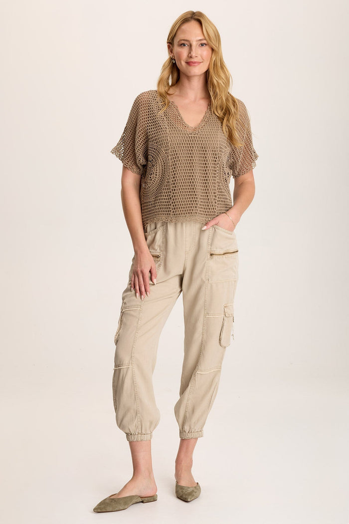 XCVI Centre Crochet Layert Top