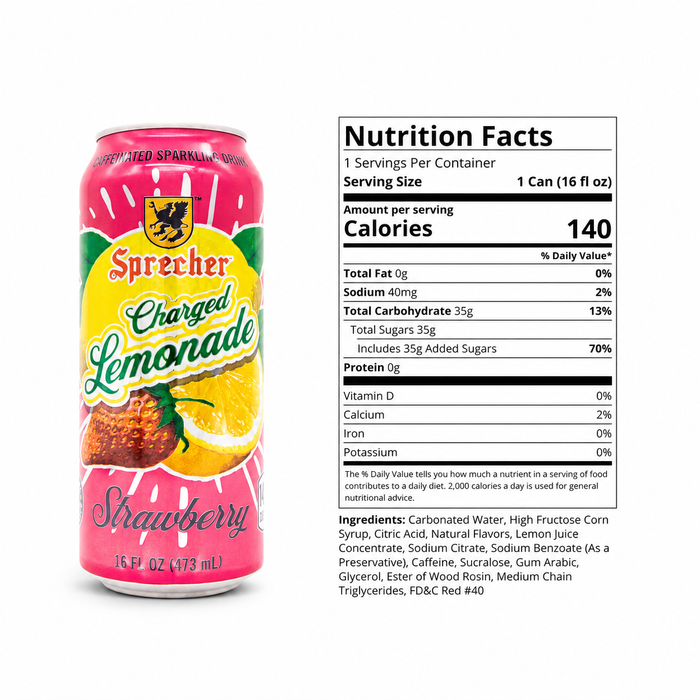Charged Strawberry Lemonade