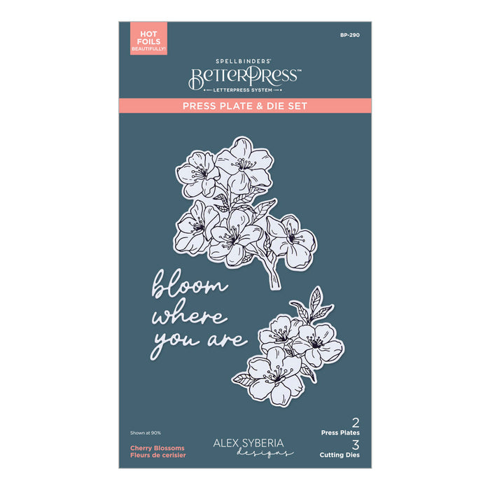 Cherry Blossoms BetterPress Plate & Die Set